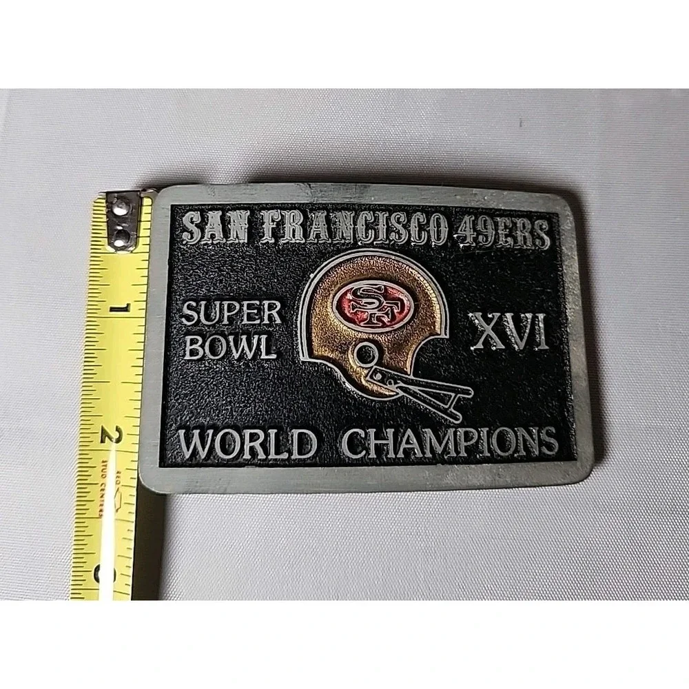 New Vintage 1982 San Francisco 49ers World Champions‎ Belt Buckle Super Bowl XVI